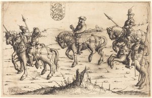 Podróż Herbersteina do Danii autorstwa Augustin Hirschvogel