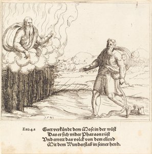 Mojżesz i wąż, 1548. autorstwa Augustin Hirschvogel
