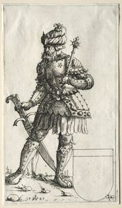 Zygmunt II, król Polski, 1546. autorstwa Augustin Hirschvogel