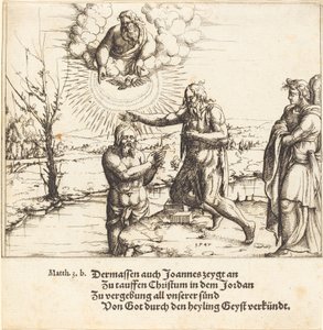 Chrzest Chrystusa autorstwa Augustin Hirschvogel