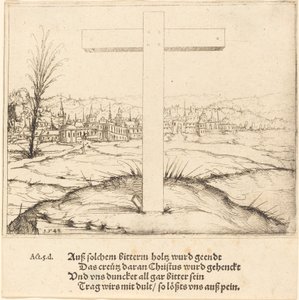 Krzyż Chrystusa, 1548. autorstwa Augustin Hirschvogel
