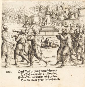 Upadek Jerycha autorstwa Augustin Hirschvogel