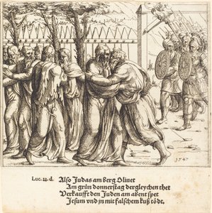 Pocałunek Judasza. autorstwa Augustin Hirschvogel