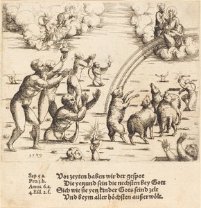 Sąd Ostateczny, 1549. autorstwa Augustin Hirschvogel