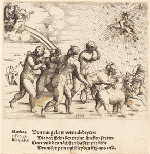 Sąd Ostateczny, 1549. autorstwa Augustin Hirschvogel