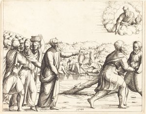 Pan osładza wody Marah. autorstwa Augustin Hirschvogel
