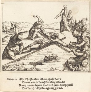 Przybicie do krzyża, 1548. autorstwa Augustin Hirschvogel
