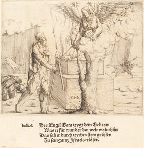 Ofiara Gideona autorstwa Augustin Hirschvogel