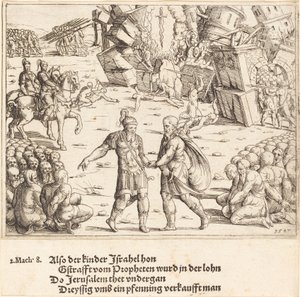 Zwycięstwo Judasza Machabeusza nad Niccanorem, autorstwa Augustin Hirschvogel