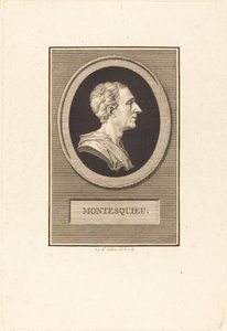 Charles Louis de Secondat Monteskiusz autorstwa Augustin de Saint Aubin