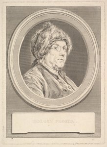 Portret Benjamina Franklina, 1777. autorstwa Augustin de Saint Aubin