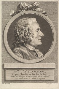 Portret Esprit-Joseph-Antoine Blanchard, 1767. autorstwa Augustin de Saint Aubin