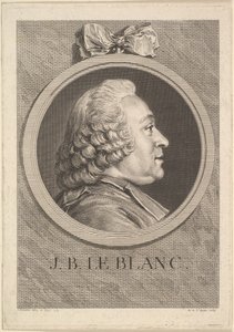 Portret Jean-Baptiste Le Blanc, 1750. autorstwa Augustin de Saint Aubin