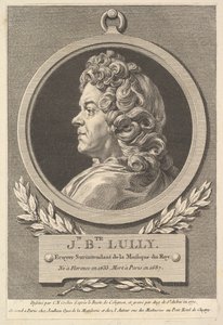 Portret Jean-Baptiste Lully, 1770. autorstwa Augustin de Saint Aubin
