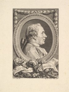 Portret Jeana Monneta, 1765. autorstwa Augustin de Saint Aubin