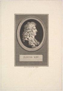 Portret Ludwika XIV, 1779. autorstwa Augustin de Saint Aubin