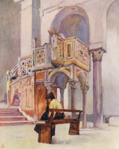 Ambona w San Giovanni Del Toro, Ravello (kolorowa litografia)