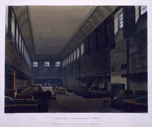 Akademik Szkoły Westminsterskiej, z „Historii Szkoły Westminsterskiej”, część „Historii Kolegiów”, ryt. J. Bluck (fl.1791-1831) wyd. przez R. Ackermanna