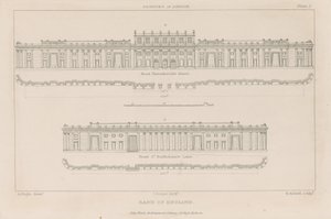 Bank Anglii, południowy front budynku Sir Johna Soane
