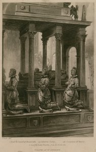 Kaplica św. Andrzeja, Opactwo Westminsterskie, Londyn autorstwa Augustus Charles Pugin