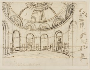 Okrągły Bank Pokoju autorstwa Augustus Charles Pugin