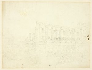 Studium dla Leaden Hall Market, od Microcosm of London autorstwa Augustus Charles Pugin