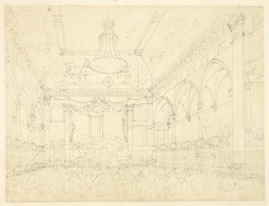 Studiuj dla Pantheon Masquerade z Microcosm of London autorstwa Augustus Charles Pugin