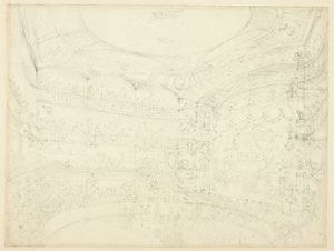 Studia dla Royal Circus z Microcosm of London autorstwa Augustus Charles Pugin