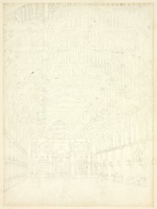 Studia dla Westminster Hall z Microcosm of London autorstwa Augustus Charles Pugin