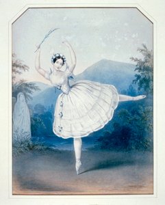 Carlotta Grisi w Giselle, akt II. Litografia ... (litho)