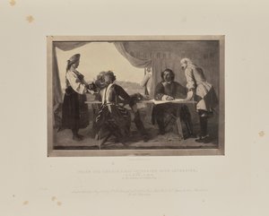 Pierwszy wywiad Piotra Wielkiego z Katarzyną Piotr Wielki widzi Katarzynę dla..., 1858. autorstwa Augustus Leopold Egg