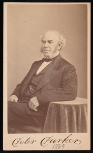 Portret Petera Parkera 1804-1888, 1869. autorstwa Augustus Marshall