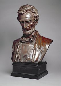Popiersie portretowe Abrahama Lincolna (1809-65) (brązowe)