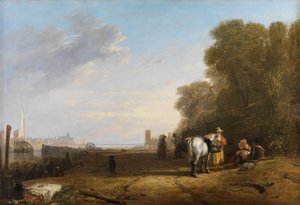 Scena w Holandii autorstwa Augustus Wall Callcott
