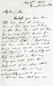 List Augustusa Walla Callcotta, 7 maja 1838 1904 autorstwa Augustus Wall Callcott