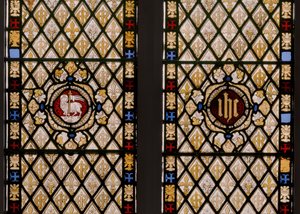 Okno apsydy, detal, 1841-42 (witraż) autorstwa Augustus Welby Northmore Pugin