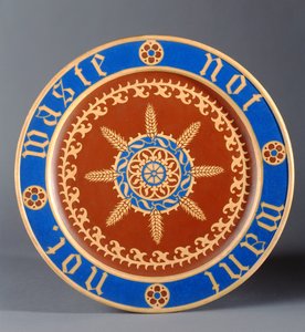 Talerz chlebowy, wyprodukowany przez Minton and Company, ok. 1849 (ceramiczny) autorstwa Augustus Welby Northmore Pugin