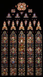 Chrystus otoczony aniołami, 1850 (witraż) autorstwa Augustus Welby Northmore Pugin