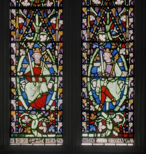 Okno wschodnie z drzewem Jesse, detal, ok.1884 (witraż) autorstwa Augustus Welby Northmore Pugin
