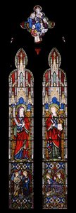 Izajasz i św. Jan Ewangelista, 1850 (witraże) autorstwa Augustus Welby Northmore Pugin