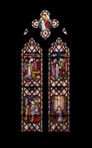 Życie Dziewicy, ok. 1854 (witraże) autorstwa Augustus Welby Northmore Pugin