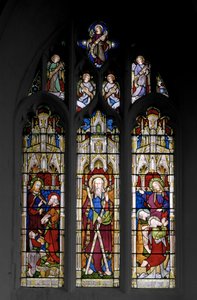 Andrzejki i cuda Chrystusa, 1851 (witraże) autorstwa Augustus Welby Northmore Pugin