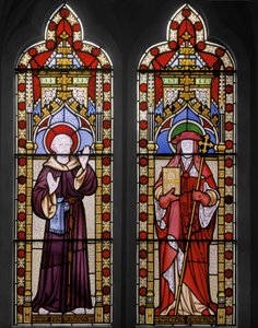Św. Franciszek z Asyżu i Św. Karol, 1847 (witraże) autorstwa Augustus Welby Northmore Pugin