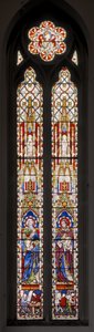 Św. Łukasza i Św. Andrzeja Krety, 1853 (witraże) autorstwa Augustus Welby Northmore Pugin