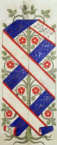 Projekt tapety dla Biblioteki Izby Lordów (wc i ołówek na papierze) autorstwa Augustus Welby Northmore Pugin
