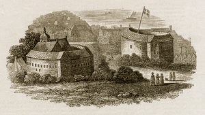 Bear Garden and Globe Theatre, Southwark, Londyn, c1600 c1815 autorstwa Austin