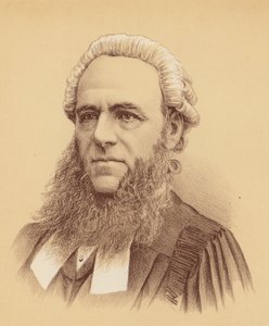 Jego Wysokość Pan Sędzia Foster (kolorowa litografia) autorstwa Australian School