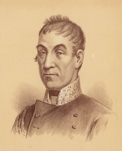 Generał dywizji Lachlan Macquarie, piąty gubernator Nowej Południowej Walii (kolorowa litografia) autorstwa Australian School