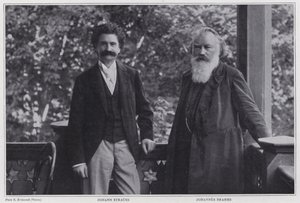 Kompozytorzy Johann Strauss Młodszy i Johannes Brahms, Wiedeń