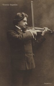 Ferencz Hegedus, węgierski skrzypek autorstwa Austrian Photographer